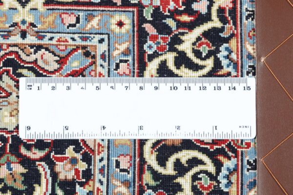 Isfahan Persian Rug 78 × 127 cm, Wool and Silk, hand-knotted — view 10