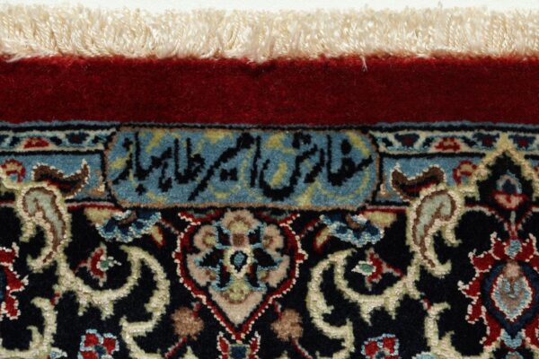 Isfahan Persian Rug 78 × 127 cm, Wool and Silk, hand-knotted — view 11