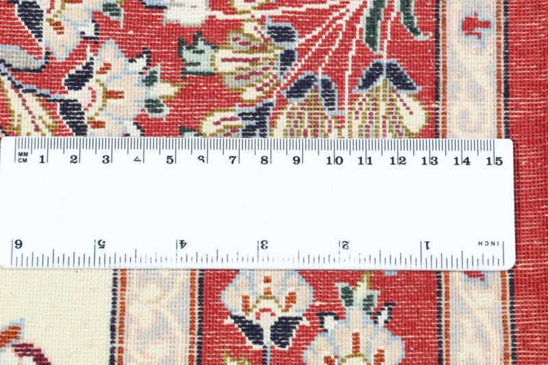 Isfahan Persian Rug 80 × 128 cm, Wool and Silk, hand-knotted — view 10