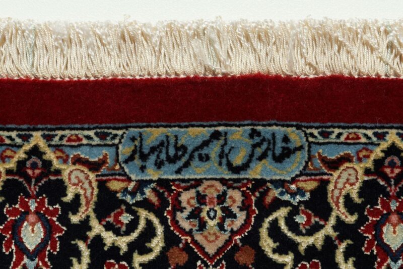 Isfahan Persian Rug 82 × 128 cm, Wool and Silk, hand-knotted — view 11