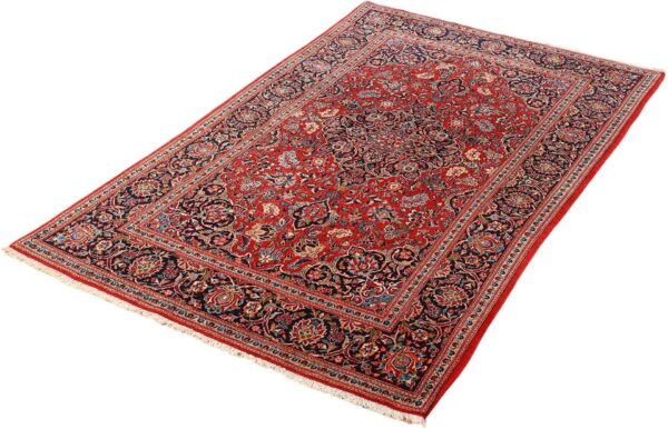 Kashan Persian Rug 127 × 210 cm, Wool, hand-knotted — view 3 Kashan Persian Rug 127 × 210 cm, Wool, hand-knotted — view 3