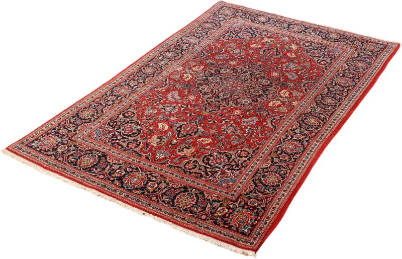 Kashan Persian Rug 127 × 210 cm, Wool, hand-knotted — view 3 Kashan Persian Rug 127 × 210 cm, Wool, hand-knotted — view 3