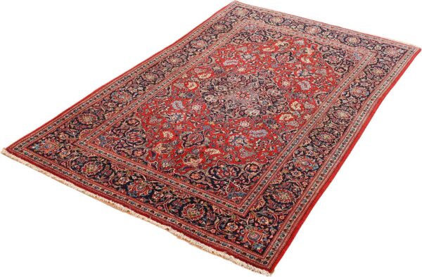 Kashan Persian Rug 127 × 210 cm, Wool, hand-knotted — view 5 Kashan Persian Rug 127 × 210 cm, Wool, hand-knotted — view 5