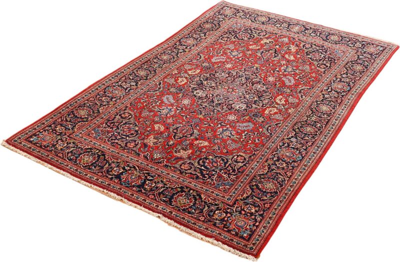 Kashan Persian Rug 127 × 210 cm, Wool, hand-knotted — view 5 Kashan Persian Rug 127 × 210 cm, Wool, hand-knotted — view 5