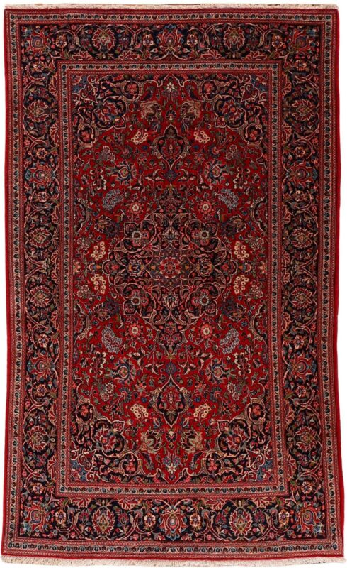 Kashan Persian Rug 127 × 210 cm, Wool, hand-knotted Kashan Persian Rug 127 × 210 cm, Wool, hand-knotted