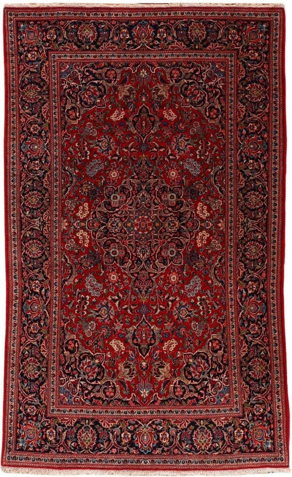 Kashan Persian Rug 127 × 210 cm, Wool, hand-knotted Kashan Persian Rug 127 × 210 cm, Wool, hand-knotted