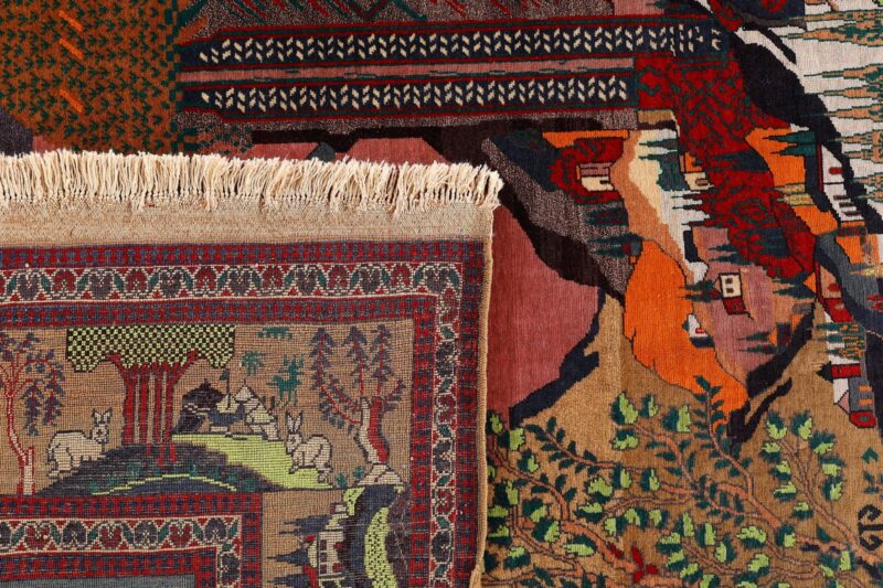 Kashan Persian Rug 130 × 202 cm, Wool, hand-knotted, antique — view 8 Kashan Persian Rug 130 × 202 cm, Wool, hand-knotted, antique — view 8