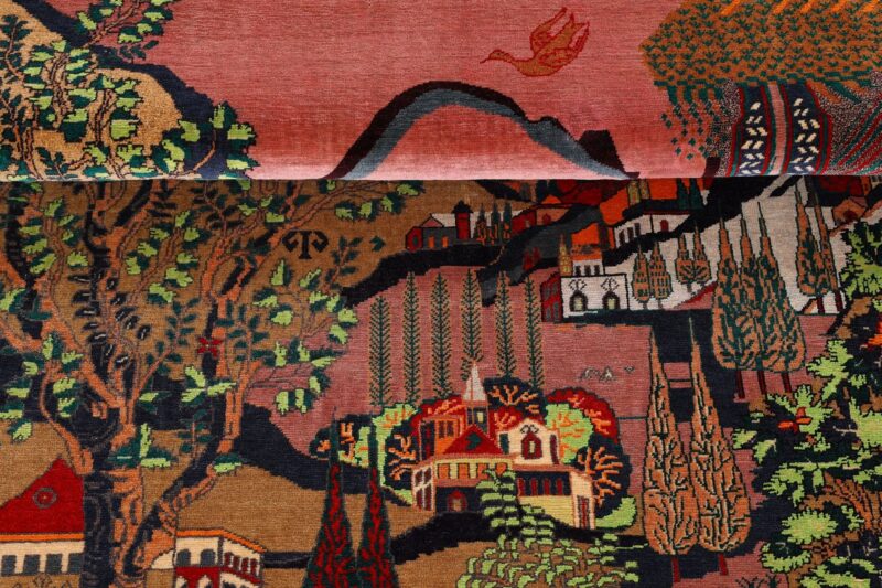 Kashan Persian Rug 130 × 202 cm, Wool, hand-knotted, antique — view 9 Kashan Persian Rug 130 × 202 cm, Wool, hand-knotted, antique — view 9