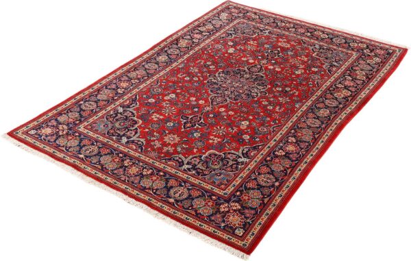 Kashan Persian Rug 131 × 210 cm, Wool, hand-knotted, vintage — view 3