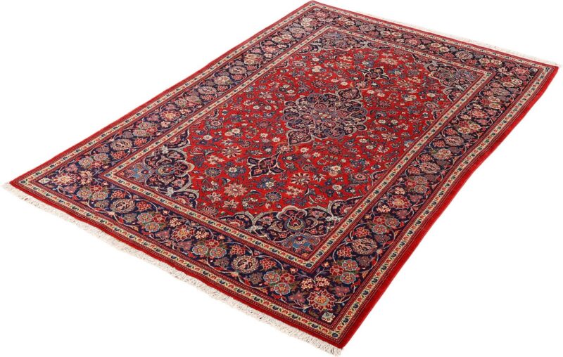 Kashan Persian Rug 131 × 210 cm, Wool, hand-knotted, vintage — view 3