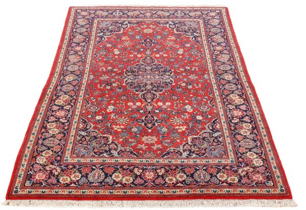 Kashan Persian Rug 131 × 210 cm, Wool, hand-knotted, vintage — view 4