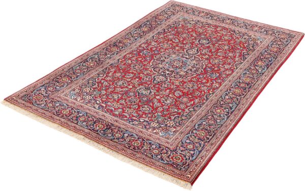 Kashan Persian Rug 133 × 225 cm, Wool, hand-knotted, antique — view 5 Kashan Persian Rug 133 × 225 cm, Wool, hand-knotted, antique — view 5