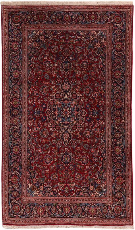 Kashan Persian Rug 133 × 225 cm, Wool, hand-knotted, antique Kashan Persian Rug 133 × 225 cm, Wool, hand-knotted, antique