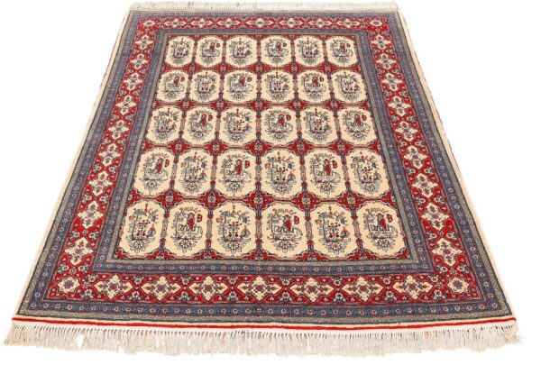 Kashan Persian Rug 134 × 202 cm, Wool, hand-knotted, antique — view 2 Kashan Persian Rug 134 × 202 cm, Wool, hand-knotted, antique — view 2