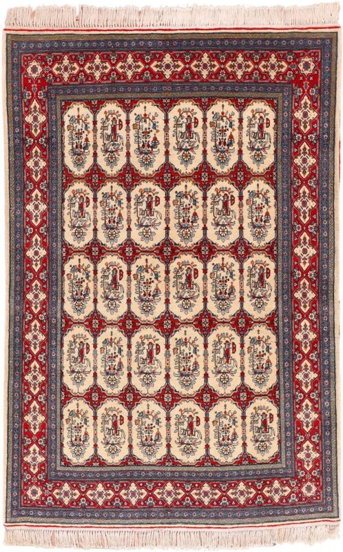Kashan Persian Rug 134 × 202 cm, Wool, hand-knotted, antique Kashan Persian Rug 134 × 202 cm, Wool, hand-knotted, antique