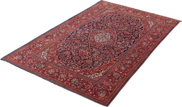 Kashan Persian Rug 135 × 194 cm, Wool, hand-knotted, antique — view 3