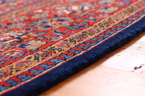 Kashan Persian Rug 135 × 194 cm, Wool, hand-knotted, antique — view 6