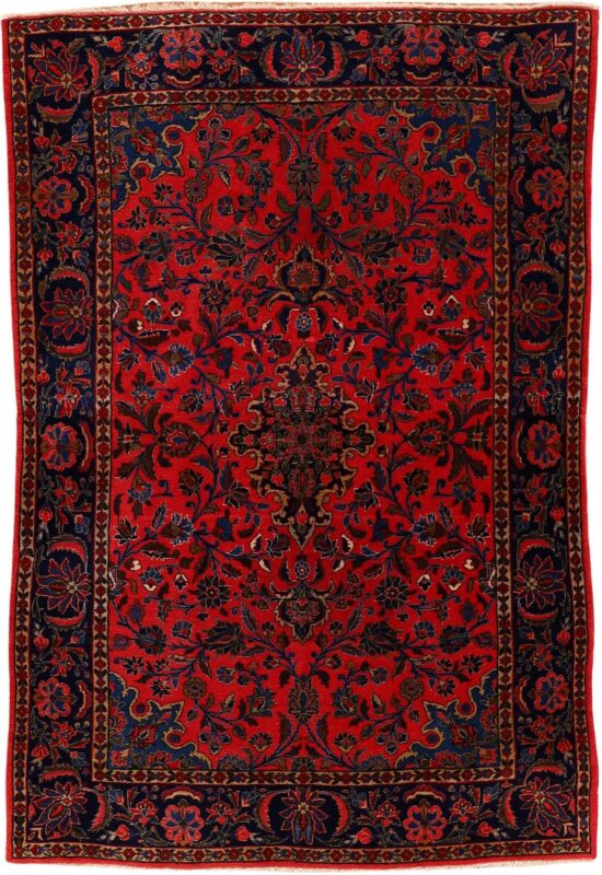 Kashan Persian Rug 135 × 200 cm, Wool, hand-knotted Kashan Persian Rug 135 × 200 cm, Wool, hand-knotted