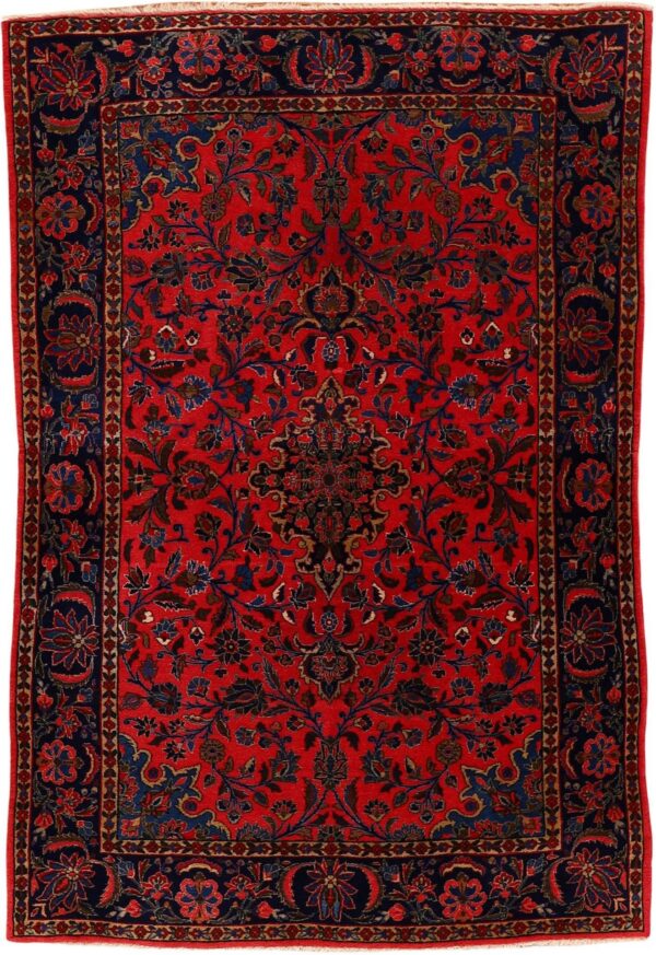 Kashan Persian Rug 135 × 200 cm, Wool, hand-knotted Kashan Persian Rug 135 × 200 cm, Wool, hand-knotted
