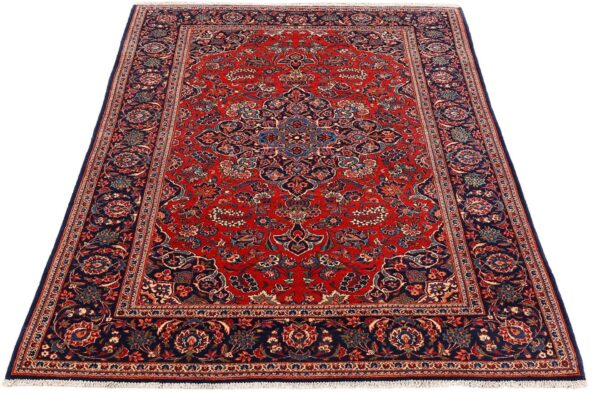 Kashan Persian Rug 140 × 202 cm, Wool, hand-knotted — view 2
