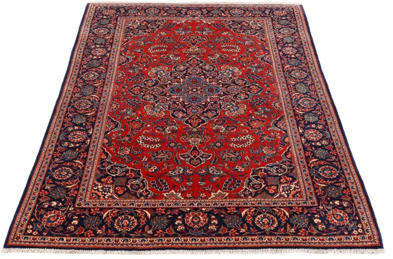 Kashan Persian Rug 140 × 202 cm, Wool, hand-knotted — view 2