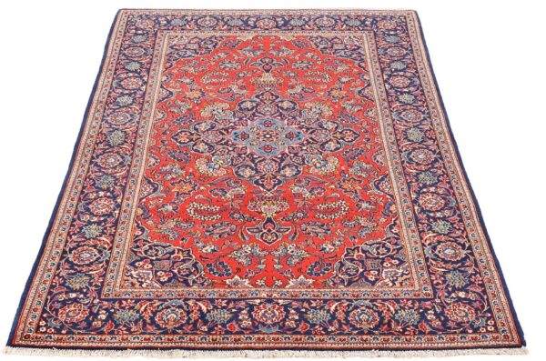 Kashan Persian Rug 140 × 202 cm, Wool, hand-knotted — view 4