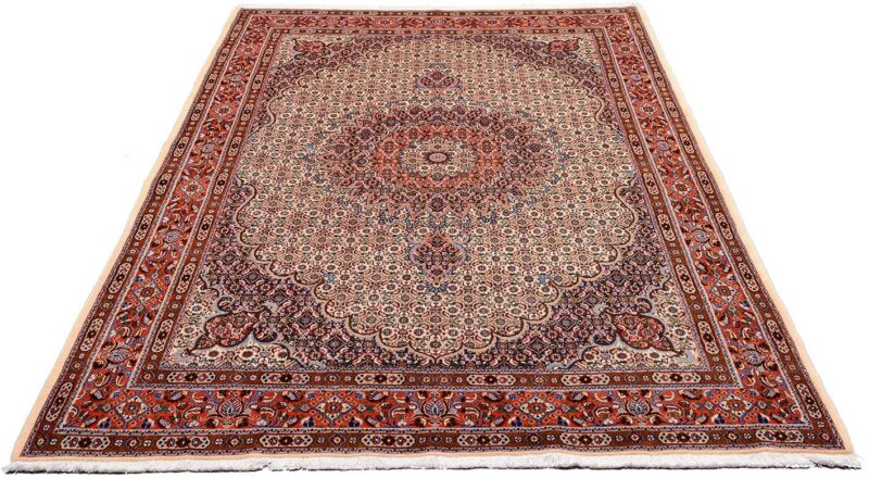 Moud Persian Rug 205 × 295 cm, Wool and Silk, hand-knotted — view 2