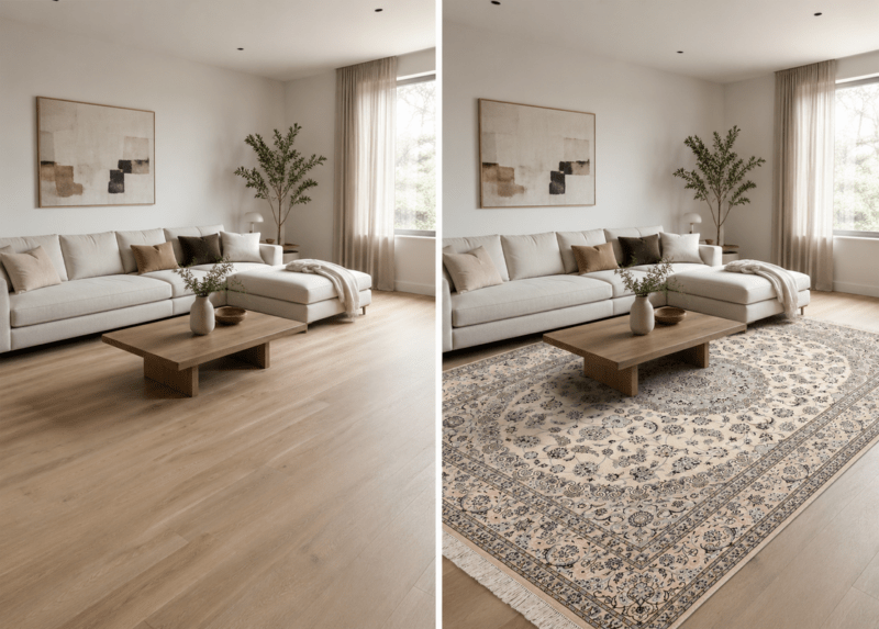 Nain Persian Rug 353 × 249 cm, wool & silk, hand-knotted — view 9