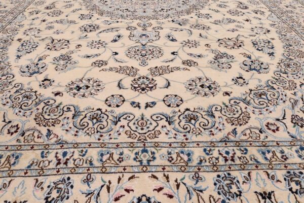 Nain Persian Rug 353 × 249 cm, wool & silk, hand-knotted — view 17