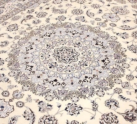Nain Persian Rug 353 × 249 cm, wool & silk, hand-knotted — view 5