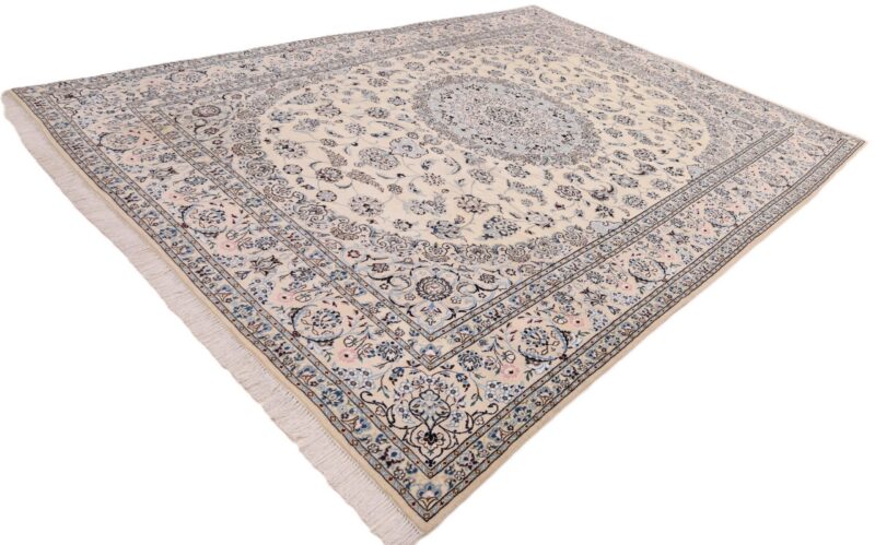 Nain Persian Rug 353 × 249 cm, wool & silk, hand-knotted — view 6