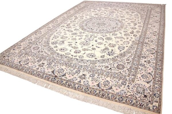 Nain Persian Rug 353 × 249 cm, wool & silk, hand-knotted — view 8