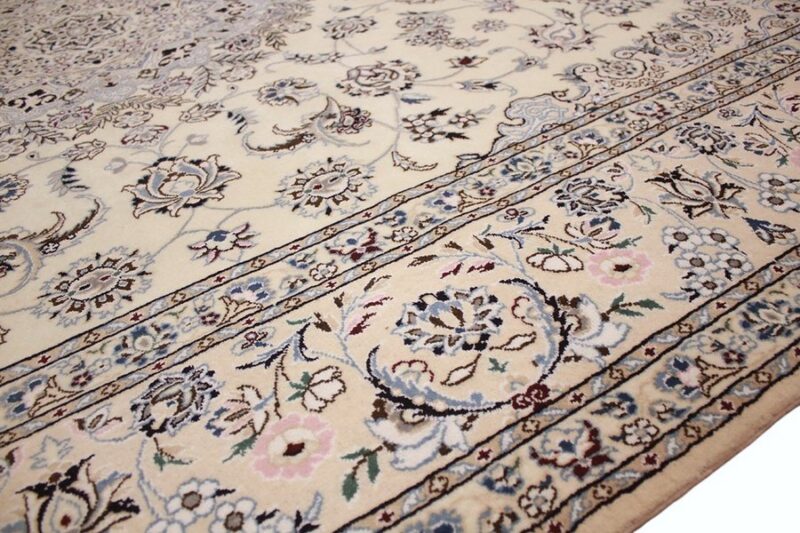 Nain Persian Rug 353 × 249 cm, wool & silk, hand-knotted — view 12