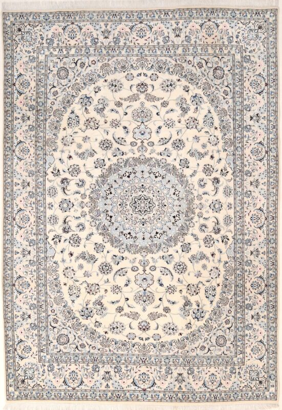 Nain Persian Rug 353 × 249 cm, wool & silk, hand-knotted
