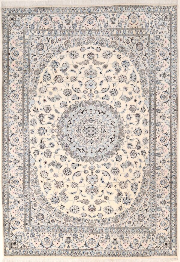 Nain Persian Rug 353 × 249 cm, wool & silk, hand-knotted