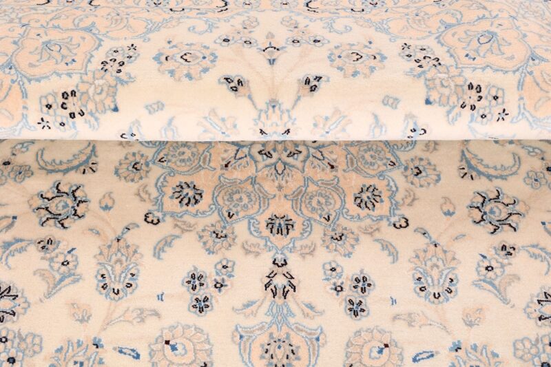 Nain Persian Rug 146 × 209 cm, Wool and Silk, hand-knotted — view 8 Nain Persian Rug 146 × 209 cm, Wool and Silk, hand-knotted — view 8