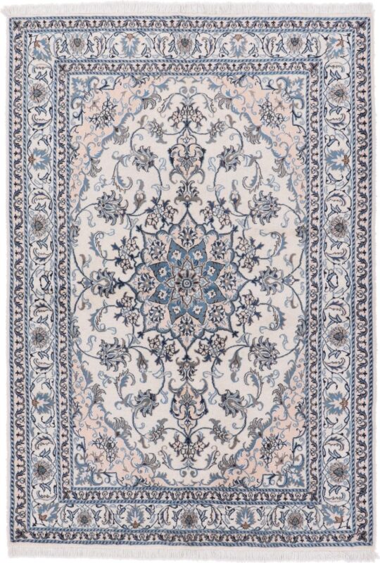 Nain Persian Rug 167 × 243 cm, Wool and Silk, hand-knotted