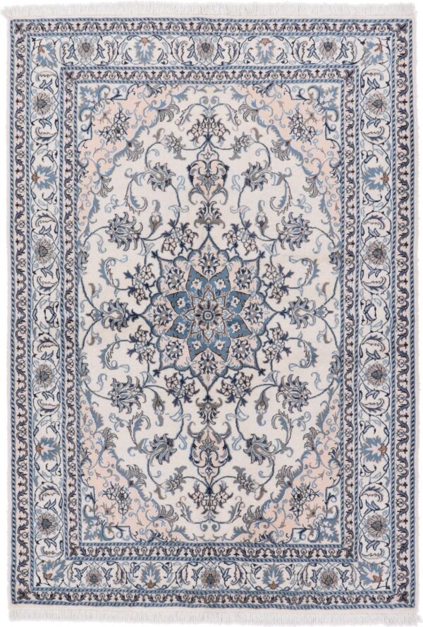 Nain Persian Rug 167 × 243 cm, Wool and Silk, hand-knotted