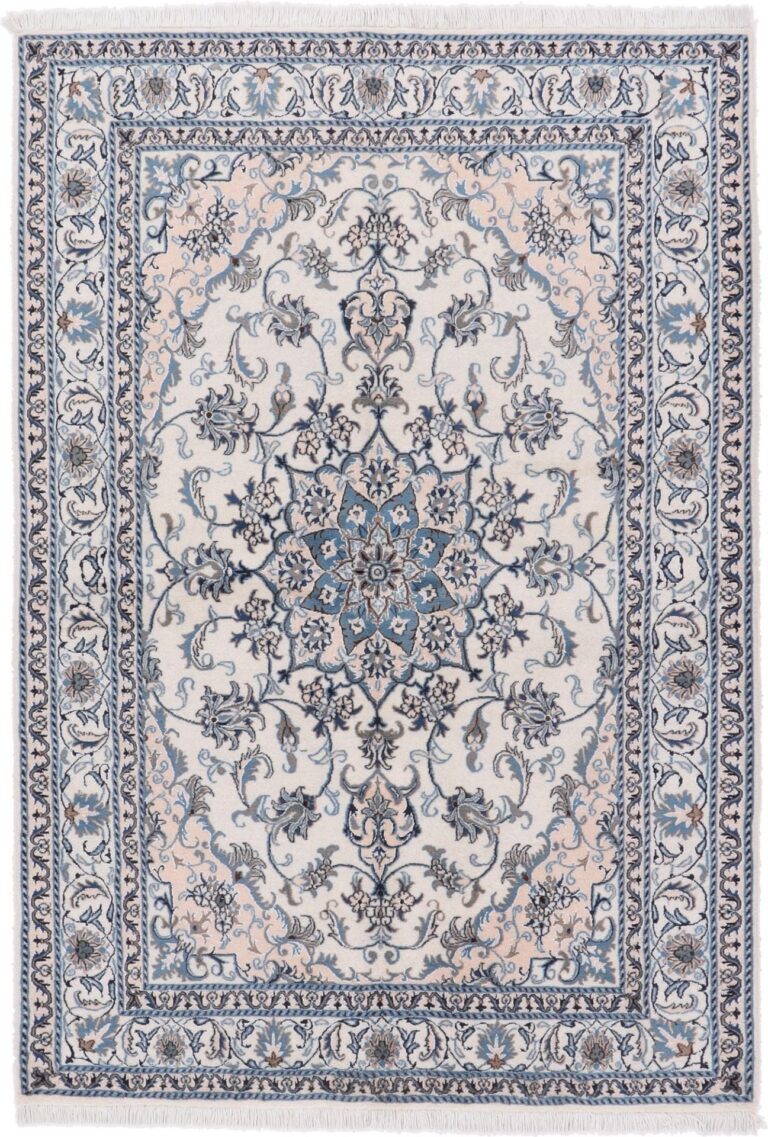Nain Persian Rug 167 × 243 cm, Wool and Silk, hand-knotted