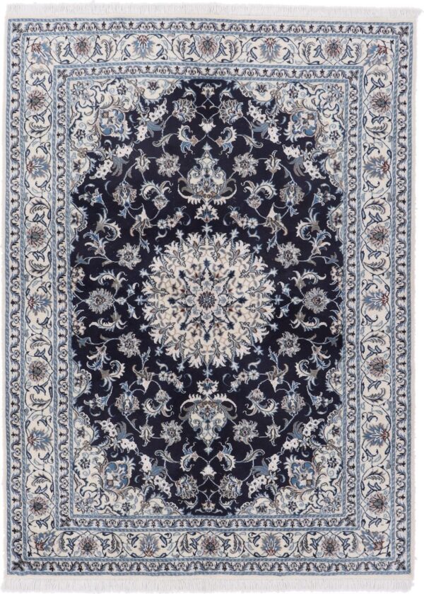 Nain Persian Rug 170 × 235 cm, Wool and Silk, hand-knotted