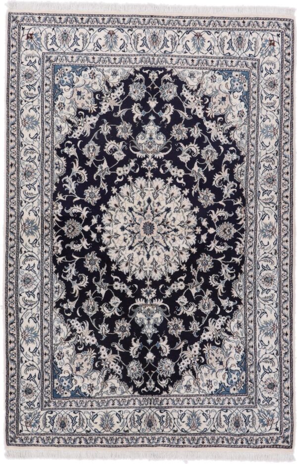 Nain Persian Rug 171 × 258 cm, Wool and Silk, hand-knotted