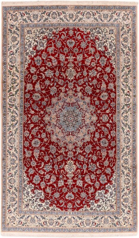 Nain Persian Rug 175 × 292 cm, Wool and Silk, hand-knotted Nain Persian Rug 175 × 292 cm, Wool and Silk, hand-knotted