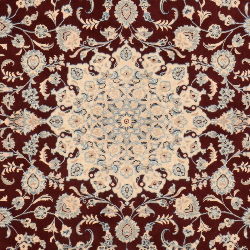 Nain Persian Rug 200 × 201 cm, Wool and Silk, hand-knotted — view 4