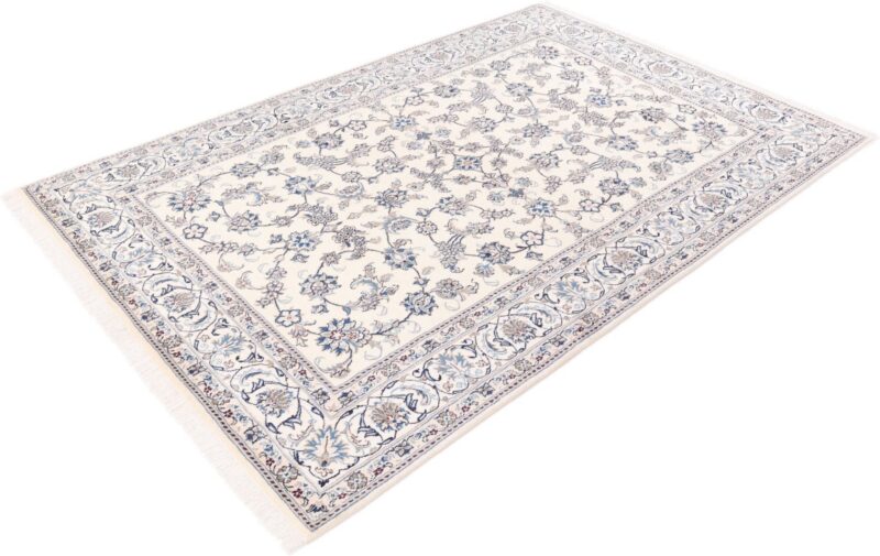 Nain Persian Rug 200 × 298 cm, Wool and Silk, hand-knotted — view 5 Nain Persian Rug 200 × 298 cm, Wool and Silk, hand-knotted — view 5