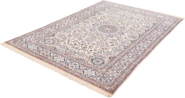 Nain Persian Rug 200 × 303 cm, Wool and Silk, hand-knotted — view 5 Nain Persian Rug 200 × 303 cm, Wool and Silk, hand-knotted — view 5