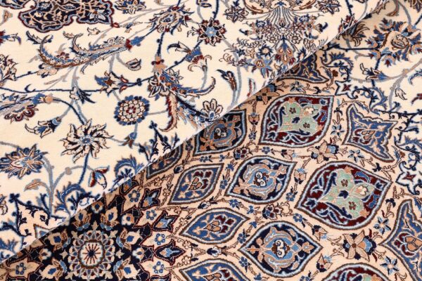 Nain Persian Rug 220 × 320 cm, Wool and Silk, hand-knotted — view 8