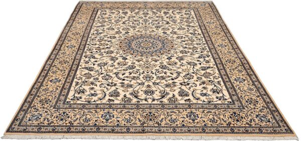 Nain Persian Rug 242 × 363 cm, Wool and Silk, hand-knotted — view 2