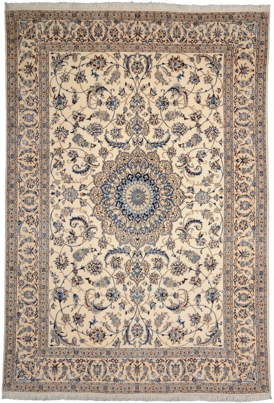Nain Persian Rug 245 × 360 cm, Wool, hand-knotted