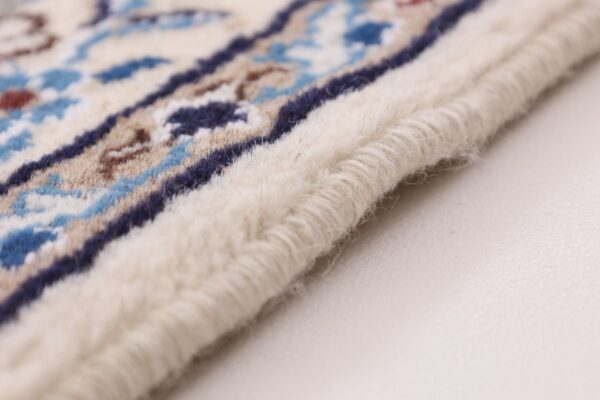 Nain Persian Rug 248 × 304 cm, Wool and Silk, Blue/Turquoise, hand-knotted — view 6