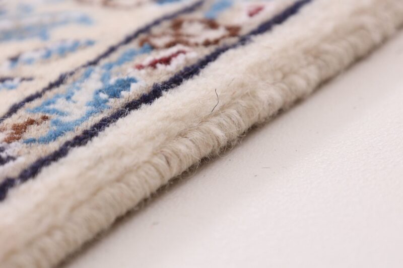 Nain Persian Rug 248 × 304 cm, Wool and Silk, Blue/Turquoise, hand-knotted — view 6
